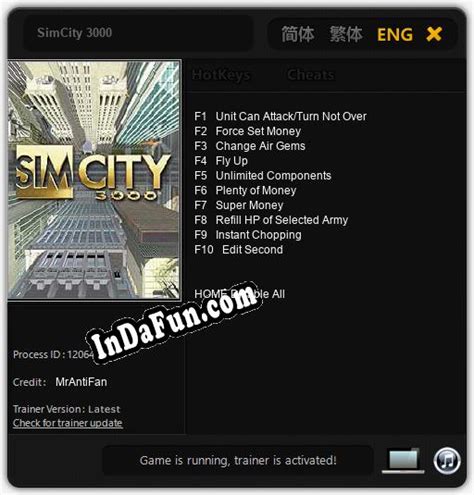 SimCity Cheats & Trainers for PC .